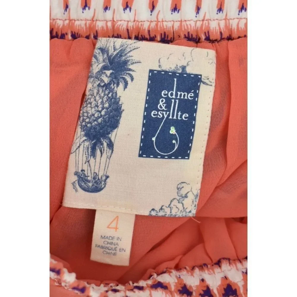 Anthropologie Edme' & Esyllte 100% Silk A-Line‎ Skirt Size 4